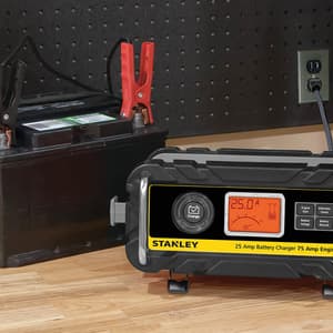 Stanley 25 Amp Battery Charger  with 75 Amp Engine Start, BC25