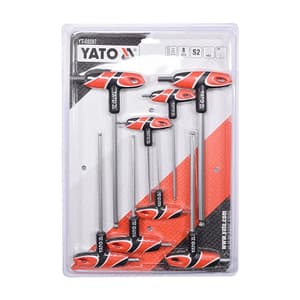 Yato 2.5 mm - 10 mm T-Handle Hex Key With Ball Set, YT-05597
