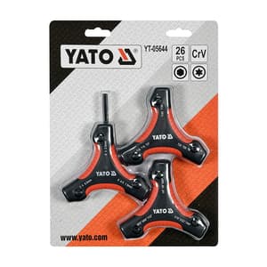 Yato 3 Set Hex Key Sets (Pack of 26 Pcs), YT-05644