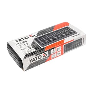 Yato 8 Pcs Ribe Impact Bit Socket Set (1/2 inch Sq. Drive), YT-1068