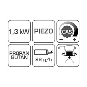 Hogert 1300º C Gas Burner, HT2C500