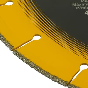 Dewalt 14-Inch (355mmx4.00mm) Diamond Edge Chopsaw Blade-100x Life v/s Standard Blades, DW8500-IN