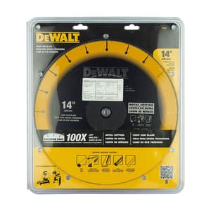 Dewalt 14-Inch (355mmx4.00mm) Diamond Edge Chopsaw Blade-100x Life v/s Standard Blades, DW8500-IN