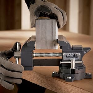 Stanley 100 mm / 4 Inch Maxsteel Light Duty Bench Vice, 1-83-065