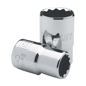 Stanley 34 mm, 1/2 Inch Sq. Drive Standard Sockets 12 Point, 1-86-192