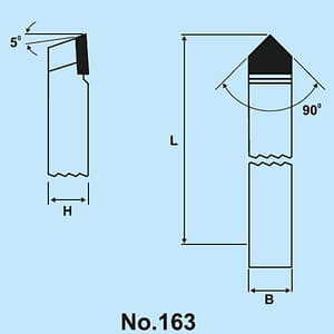 Zenstar 100 mm Length / 163 Straight Turning & Grooving Tool (Neutral NH), 163-1212