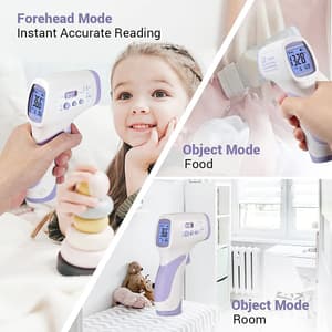 CEM 32ºC to 42.5ºC Clinical Forehead Non-Contact Infrared Thermometer (Body / Surface Mode), DT-8806H