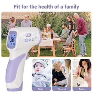 CEM 32ºC to 42.5ºC Clinical Forehead Non-Contact Infrared Thermometer (Body / Surface Mode), DT-8806H