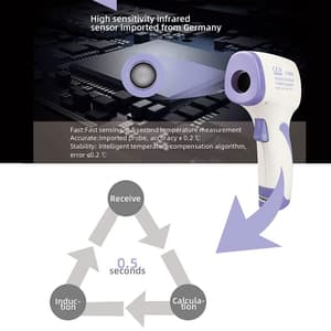 CEM 32ºC to 42.5ºC Clinical Forehead Non-Contact Infrared Thermometer (Body / Surface Mode), DT-8806H