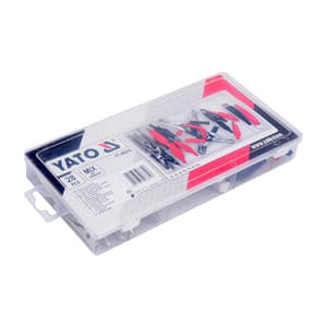 Yato 28 Pcs Electrical Alligator Clips Assortment Set, YT-06870