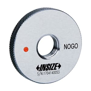 Insize 12 mm (Dia.) x 1.0 (Pitch) Metric Fine Thread Ring Gauge (NoGo Series), 4129-12PN