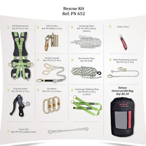 Karam Rescue & Maintenance Kit (70 Mtr Twisted Anchorage Rope), PN652
