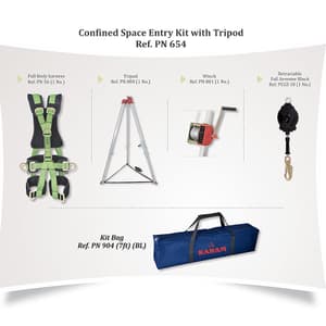Karam Confined Space Entry Kit With Tripod, PN654