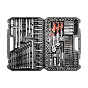 Yato 128 Pcs 1/4 & 3/8 & 1/2 Inch Sq. Drive Socket Set, YT-38872