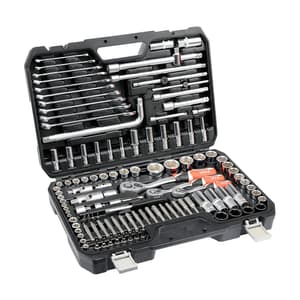 Yato 128 Pcs 1/4 & 3/8 & 1/2 Inch Sq. Drive Socket Set, YT-38872