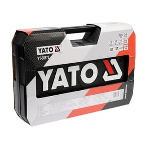 Yato 128 Pcs 1/4 & 3/8 & 1/2 Inch Sq. Drive Socket Set, YT-38872