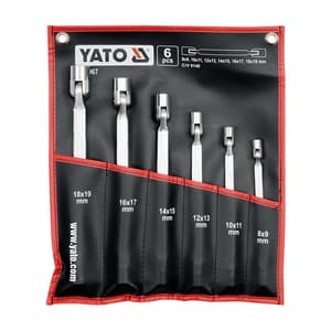 Yato 6 Pcs Doube Flexible Socket Wrench Set, YT-4967