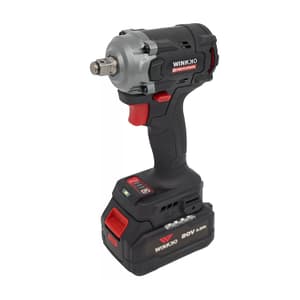 Winkko 20V / 550 Nm Brushless Cordless Impact Wrench with 1 Pcs Charger & 2 Pcs 4.0 Ah Batteries, HIW-203BL