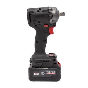 Winkko 20V / 550 Nm Brushless Cordless Impact Wrench with 1 Pcs Charger & 2 Pcs 4.0 Ah Batteries, HIW-203BL