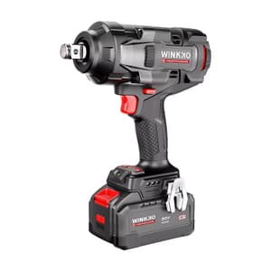 Winkko 20V / 2100 Nm Brushless Cordless Impact Wrench with 1 Pcs Charger & 2 Pcs 4.0 Ah Batteries, HIW-208BL