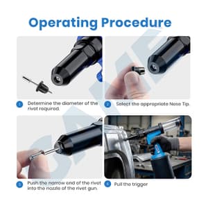 Game 4.8 - 6.4 mm Air Hydraulic Riveter, PR-2523