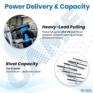 Game 4.8 - 6.4 mm Air Hydraulic Riveter, PR-2523