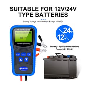 Metravi 100CCA - 2000CCA Battery Analyser, BT-200