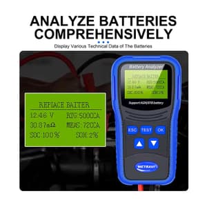 Metravi 100CCA - 2000CCA Battery Analyser, BT-200