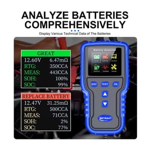 Metravi 100CCA - 2000CCA Battery Analyser, BT-220