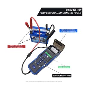 Metravi 100CCA - 2000CCA Battery Analyser with Built-in Printer, BT-900