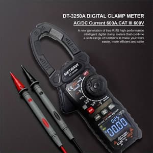 Metravi 6000 Count / 1000A Digital TRMS AC/DC Clamp Meter, DT-3250A