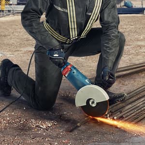 Bosch 230mm / 9 inch 2400W Professional Heavy Duty Large Angle Grinder (Cyclon Tech), GWS 24-230 JZ