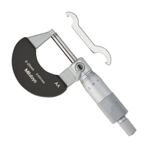 Mitutoyo 0 - 25 mm Outside Micrometer with Ratchet Stop, 102-311
