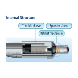 Mitutoyo 0 - 25 mm Outside Micrometer with Rachet Thimble, 102-701