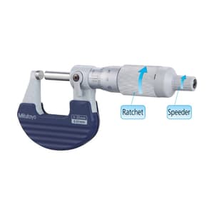 Mitutoyo 0 - 25 mm Outside Micrometer with Rachet Thimble, 102-701