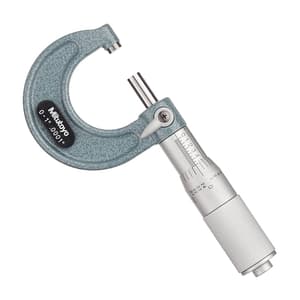 Mitutoyo 0 - 1 inch Outside Micrometer with Friction Thimble, 103-135