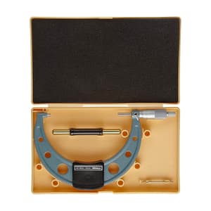 Mitutoyo 125 - 150 mm Outside Micrometer with Ratchet Stop, 103-142-10