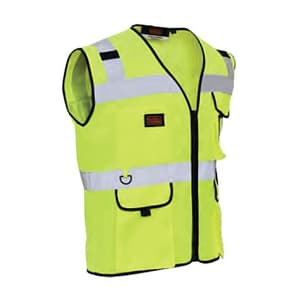 Black+Decker Hi-Visibility Reflective Jacket (Green), BXWW0411IN