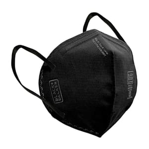 Black+Decker ISI Marked Black Disposable Safety Face Mask With Ear Loops (Pack Of 50 Pcs), BXFM1002IN-B