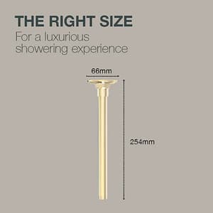 Kohler Mastershower Ceiling Mount Shower Arm In French Gold Finish, K-16347IN-AF
