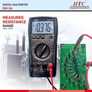 HTC 4-1/2 Digit / 19999 Count Digital Multimeter With Backlight & Conductance, DM-56