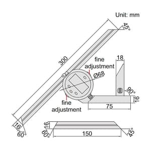 Insize 0-360° Digital Protractor (Basic Type), 2771-S90
