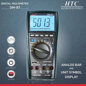 HTC 3-6/7 Digit / 5999 Count True RMS Digital Multimeter With Backlight & VSD, DM-87