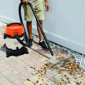 Black+Decker 20L / 1600W Wet & Dry Stainless Steel Vacuum Cleaner, WDBDS20