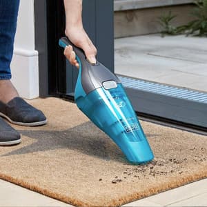 Black+Decker 7.2 V, 10.8W Lithium-Ion Wet & Dry Cordless Dustbuster Handheld Vacuum Cleaner (Blue), WDC215WA