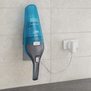 Black+Decker 7.2 V, 10.8W Lithium-Ion Wet & Dry Cordless Dustbuster Handheld Vacuum Cleaner (Blue), WDC215WA