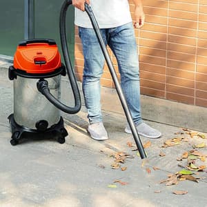 Black+Decker 30-Litre, 1600 Watt, 16 KPa High Suction Wet & Dry Stainless Steel Vacuum Cleaner & Blower with HEPA Filter & Reusable Dustbag (Red), WDBDS30