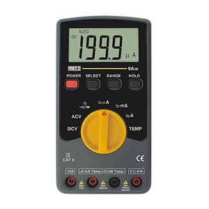 Meco 3-1/2 Digit / 2000 Count  Autoranging Digital Multimeter, 9A06
