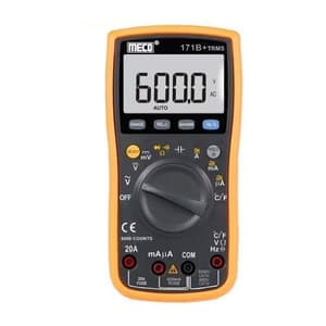 Meco 3-5/6 Digit / 6000 Count TRMS Autoranging Digital Multimeter With Holestar, 171B+TRMS