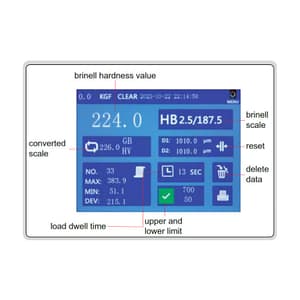 Insize 8 - 650 HBW Motorized Digital Brinell Hardness Tester (Basic Type), HDT-MBE320